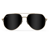 Tangle Free Aviator Hex - Black Gold Polarized